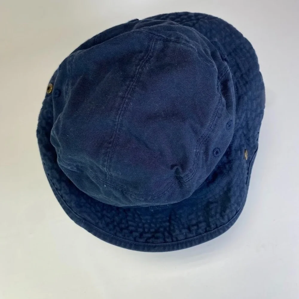 Old Navy Bucket Kids Size L Blue Snap Up Sides Explorer Sun Cap Fisherman Beach